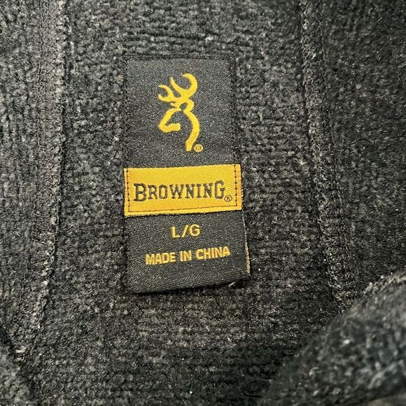 Browning Hyacinth Sweater Jacket Gray Black Full Zip Mock Neck Womens Large EUC - Picture 9 of 14